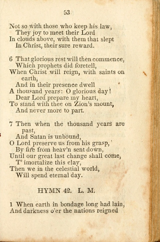 A Collection of Sacred Hymns for the Church of Jesus Christ of Latter-Day  Saints page 54