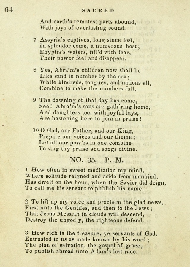 A Collection of Sacred Hymns for the use of the Latter-Day Saints page 64