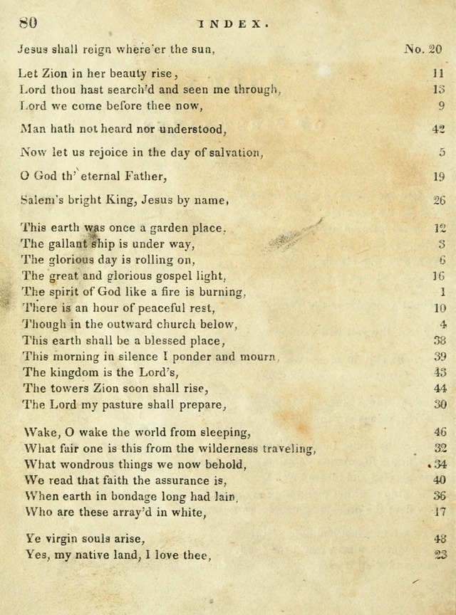 A Collection of Sacred Hymns for the use of the Latter-Day Saints page 80