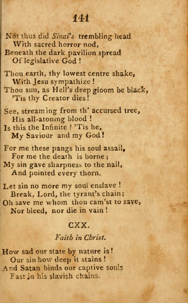 A Choice Selection of Hymns and Spiritual Songs: designed for the use of  the pious page 143