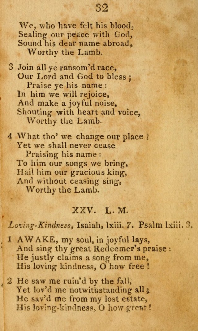 A Choice Selection of Hymns and Spiritual Songs: designed for the use of  the pious page 32