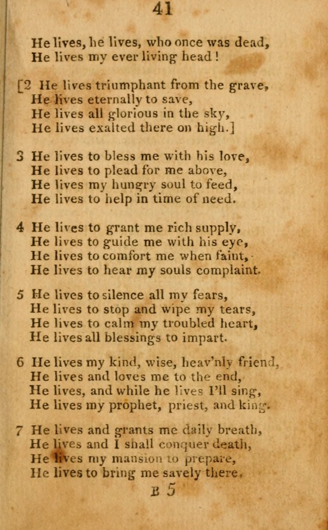 A Choice Selection of Hymns and Spiritual Songs: designed for the use of  the pious page 43