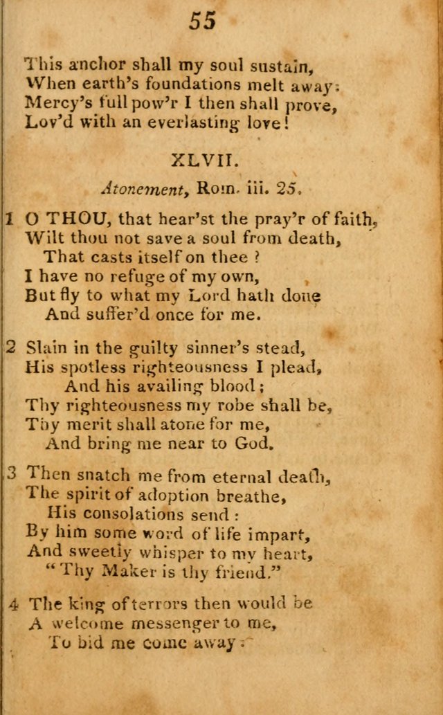 A Choice Selection of Hymns and Spiritual Songs: designed for the use of  the pious page 57