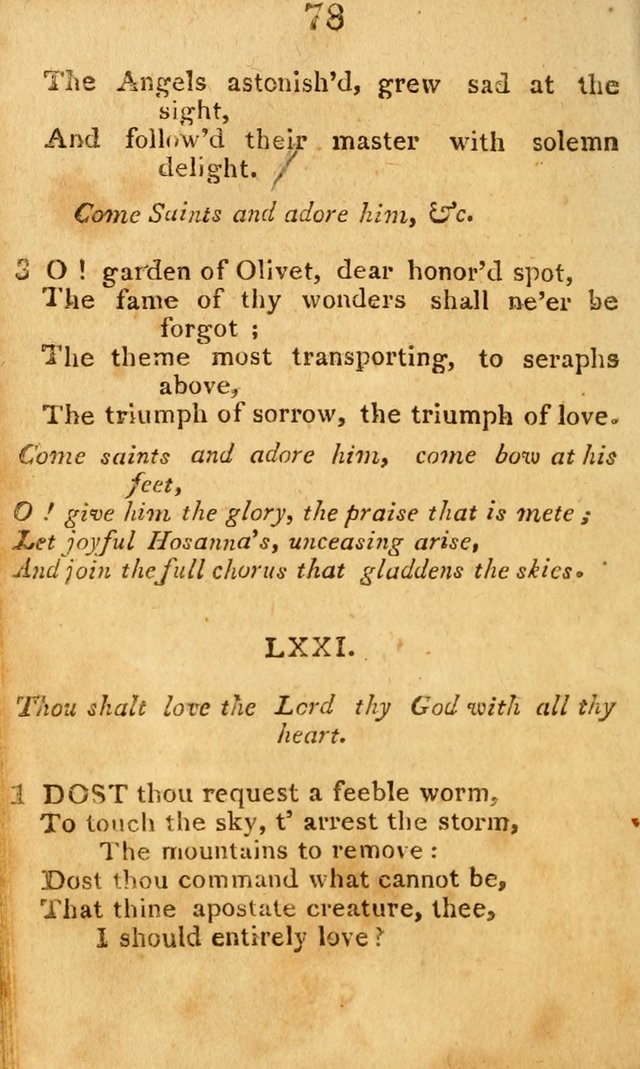 A Choice Selection of Hymns and Spiritual Songs: designed for the use of  the pious page 80
