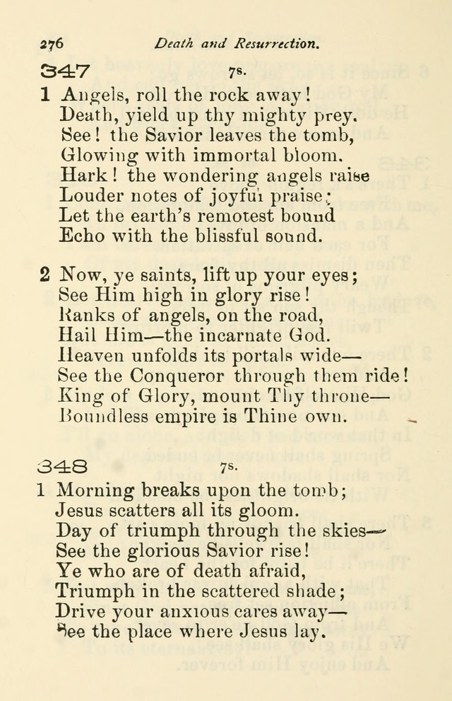 A Choice Selection of Hymns and Spiritual Songs for the use of the Baptist Church and all lovers of song page 279
