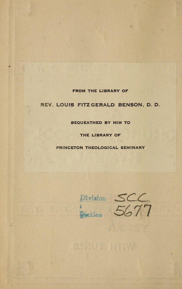 The Church School Hymnal with Tunes page ii