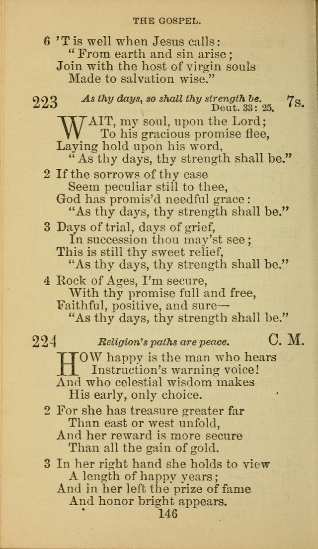A Collection of Spiritual Hymns: adapted to the Various Kinds of Christian Worship, and especially designed for the use of the Brethren in Christ. 2nd ed. page 148
