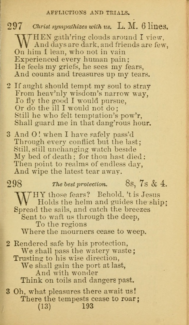 A Collection of Spiritual Hymns: adapted to the Various Kinds of Christian Worship, and especially designed for the use of the Brethren in Christ. 2nd ed. page 195