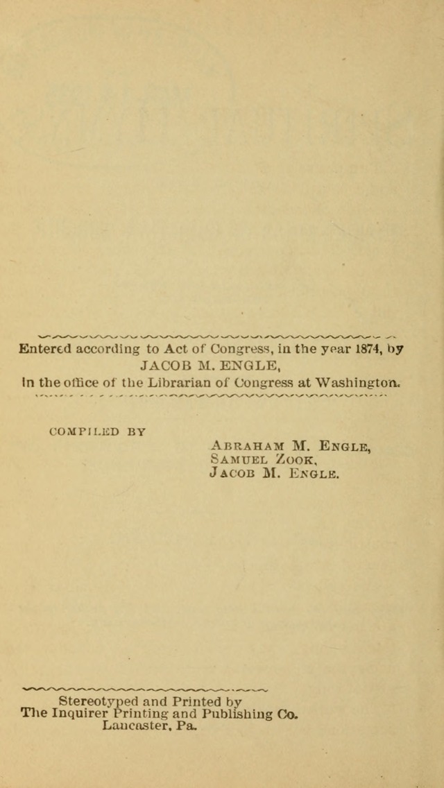 A Collection of Spiritual Hymns: adapted to the Various Kinds of Christian Worship, and especially designed for the use of the Brethren in Christ. 2nd ed. page 2