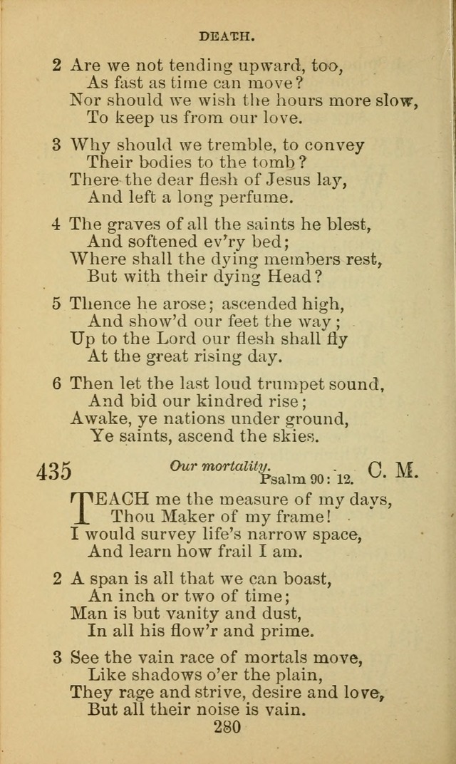 A Collection of Spiritual Hymns: adapted to the Various Kinds of Christian Worship, and especially designed for the use of the Brethren in Christ. 2nd ed. page 282