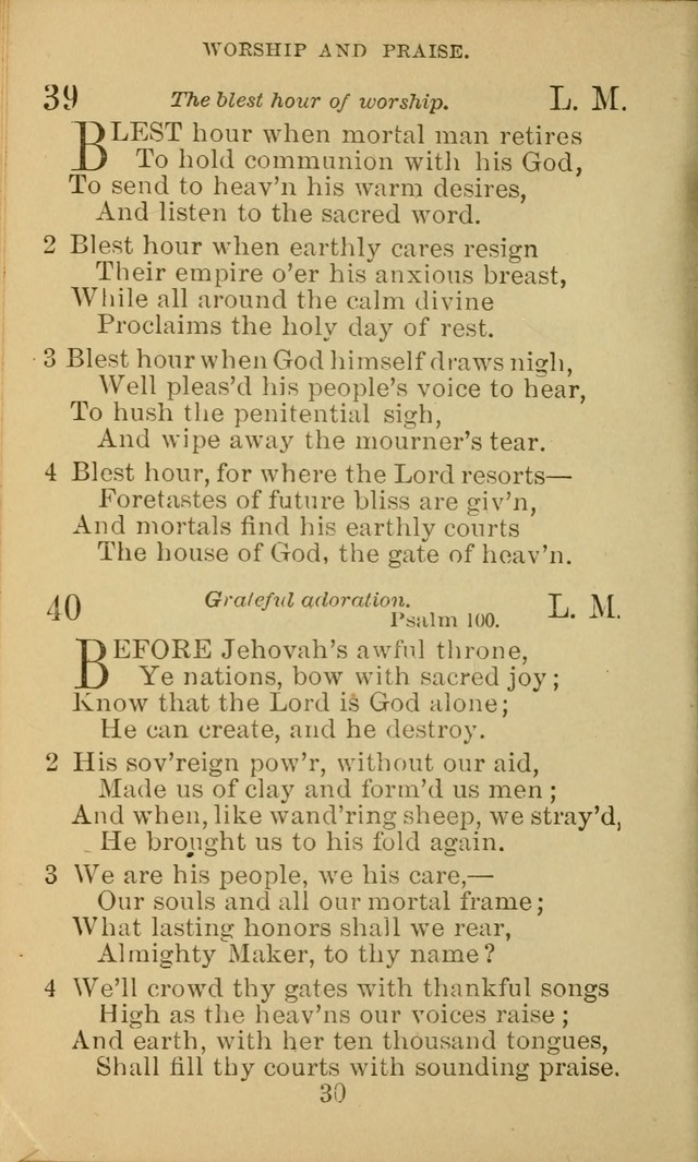 A Collection of Spiritual Hymns: adapted to the Various Kinds of Christian Worship, and especially designed for the use of the Brethren in Christ. 2nd ed. page 32