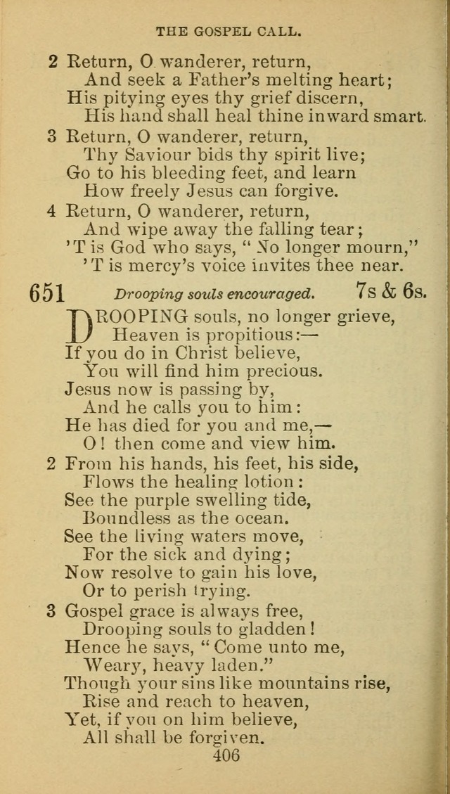 A Collection of Spiritual Hymns: adapted to the Various Kinds of Christian Worship, and especially designed for the use of the Brethren in Christ. 2nd ed. page 408