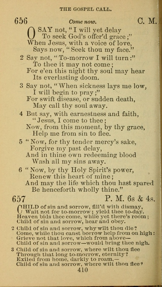 A Collection of Spiritual Hymns: adapted to the Various Kinds of Christian Worship, and especially designed for the use of the Brethren in Christ. 2nd ed. page 412