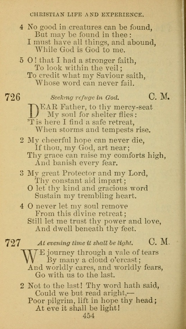 A Collection of Spiritual Hymns: adapted to the Various Kinds of Christian Worship, and especially designed for the use of the Brethren in Christ. 2nd ed. page 458