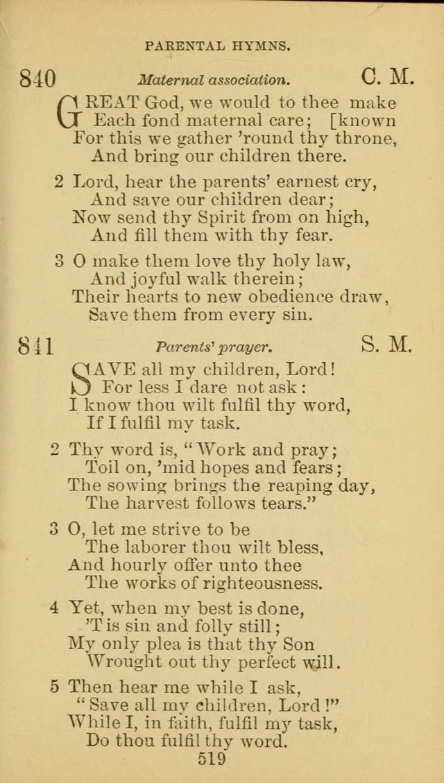 A Collection of Spiritual Hymns: adapted to the Various Kinds of Christian Worship, and especially designed for the use of the Brethren in Christ. 2nd ed. page 525