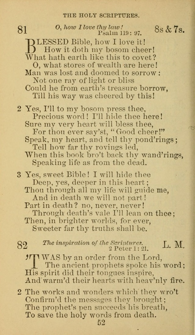 A Collection of Spiritual Hymns: adapted to the Various Kinds of Christian Worship, and especially designed for the use of the Brethren in Christ. 2nd ed. page 54