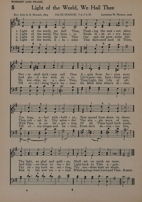The Church School Hymnal for Youth page 4