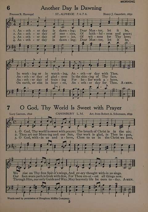 The Church School Hymnal for Youth page 5