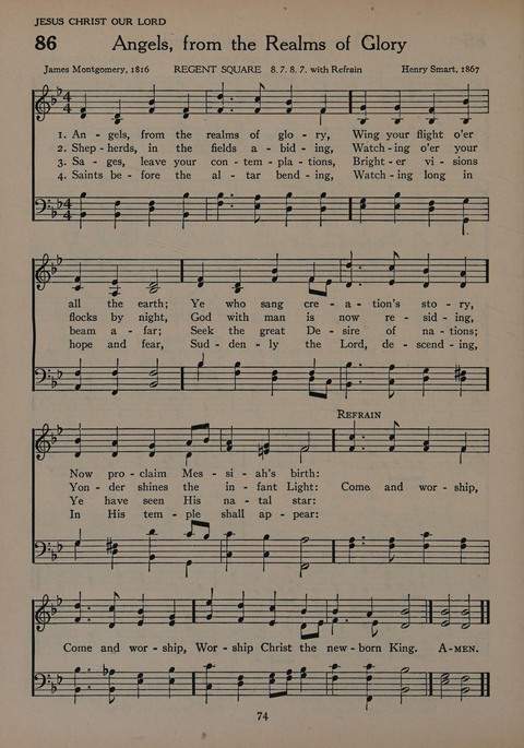 The Church School Hymnal for Youth page 74