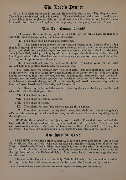 The Church School Hymnal for Youth page xvii
