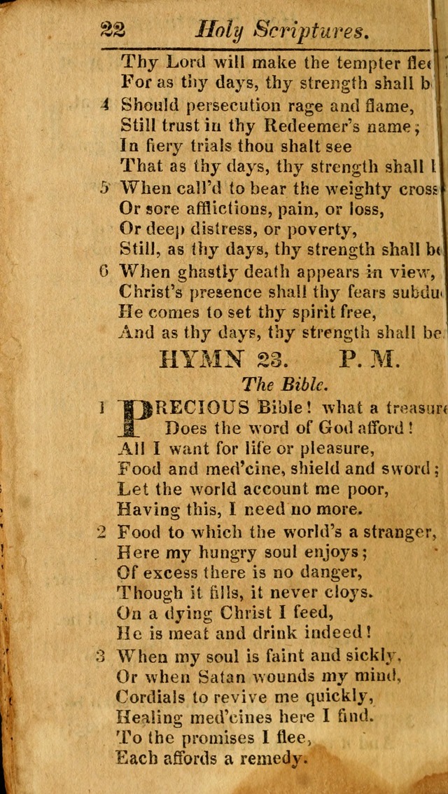 A Choice Selection of Psalms, Hymns and Spiritual Songs for the use of  Christians page 23