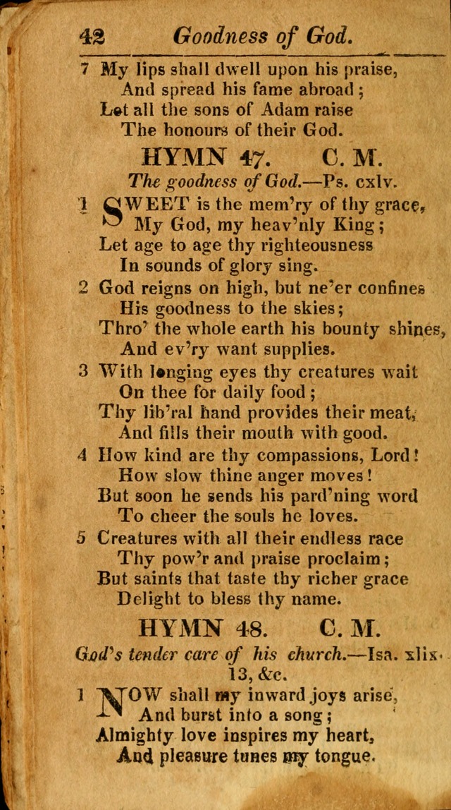 A Choice Selection of Psalms, Hymns and Spiritual Songs for the use of  Christians page 43