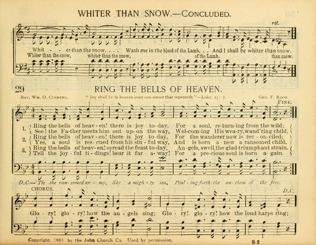 Christ in Song: for all religious services nearly one thousand best gospel hymns, new and old with responsive scripture readings (Rev. and Enl.) page 29