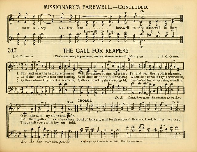 Christ in Song: for all religious services nearly one thousand best gospel hymns, new and old with responsive scripture readings (Rev. and Enl.) page 339