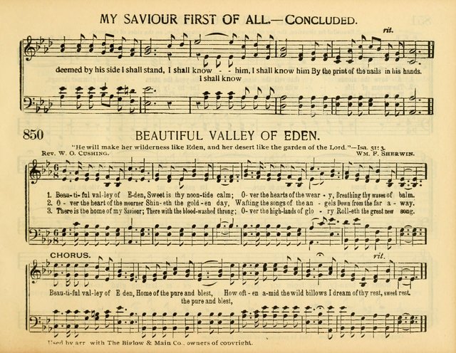 Christ in Song: for all religious services nearly one thousand best gospel hymns, new and old with responsive scripture readings (Rev. and Enl.) page 475