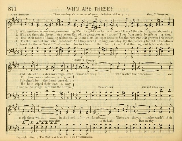 Christ in Song: for all religious services nearly one thousand best gospel hymns, new and old with responsive scripture readings (Rev. and Enl.) page 496