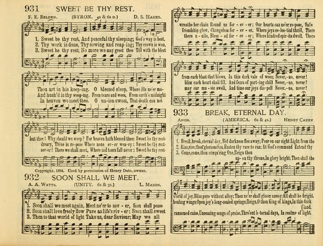 Christ in Song: for all religious services nearly one thousand best gospel hymns, new and old with responsive scripture readings (Rev. and Enl.) page 537