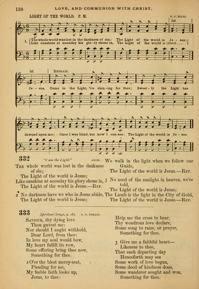The Calvary Selection of Spiritual Songs: with music for use in social meetings. page 138