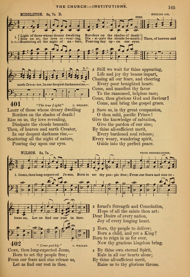 The Calvary Selection of Spiritual Songs: with music for use in social meetings. page 165