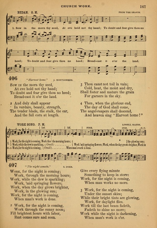 The Calvary Selection of Spiritual Songs: with music for use in social meetings. page 167