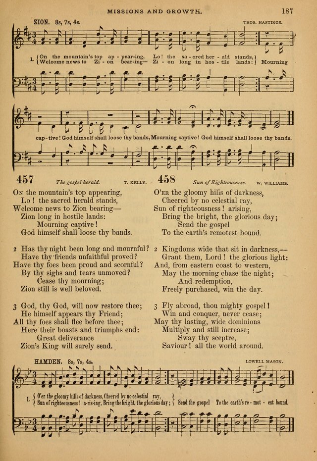 The Calvary Selection of Spiritual Songs: with music for use in social meetings. page 187
