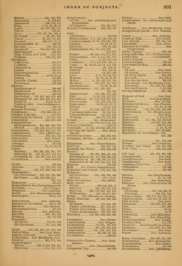 The Calvary Selection of Spiritual Songs: with music for use in social meetings. page 231