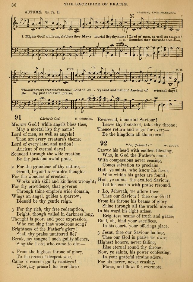 The Calvary Selection of Spiritual Songs: with music for use in social meetings. page 36