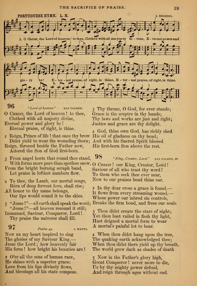 The Calvary Selection of Spiritual Songs: with music for use in social meetings. page 39