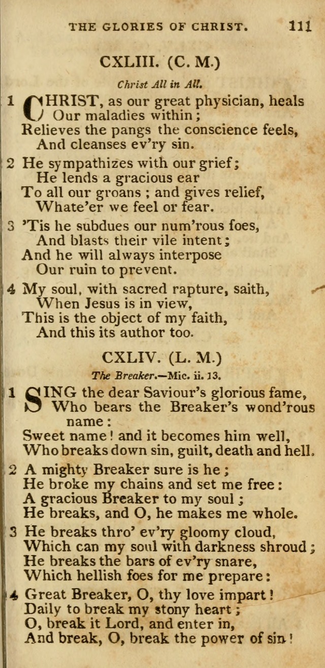 The Cluster of Spiritual Songs, Divine Hymns and Sacred Poems: being chiefly a collection (3rd ed. rev.) page 111