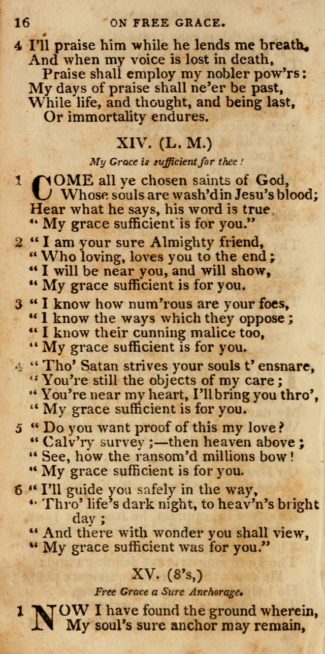 The Cluster of Spiritual Songs, Divine Hymns and Sacred Poems: being chiefly a collection (3rd ed. rev.) page 16
