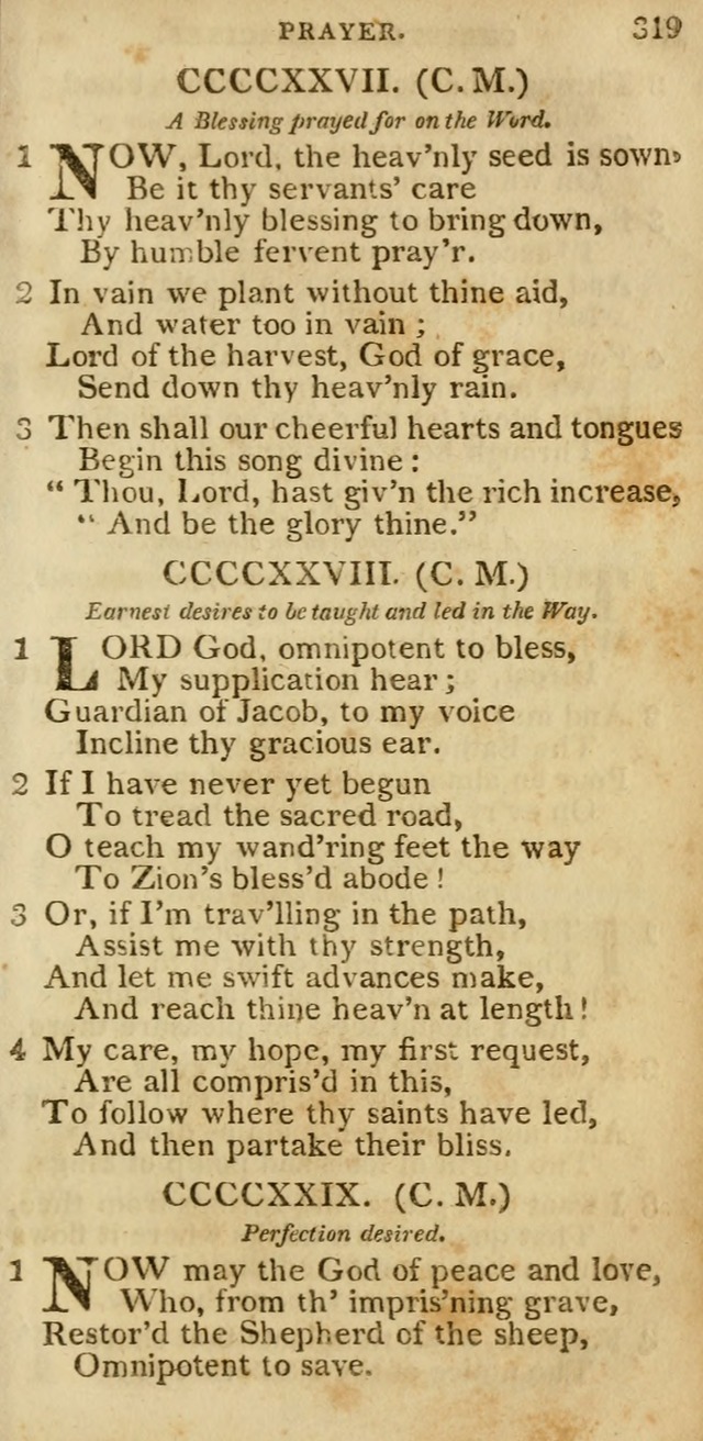 The Cluster of Spiritual Songs, Divine Hymns and Sacred Poems: being chiefly a collection (3rd ed. rev.) page 319