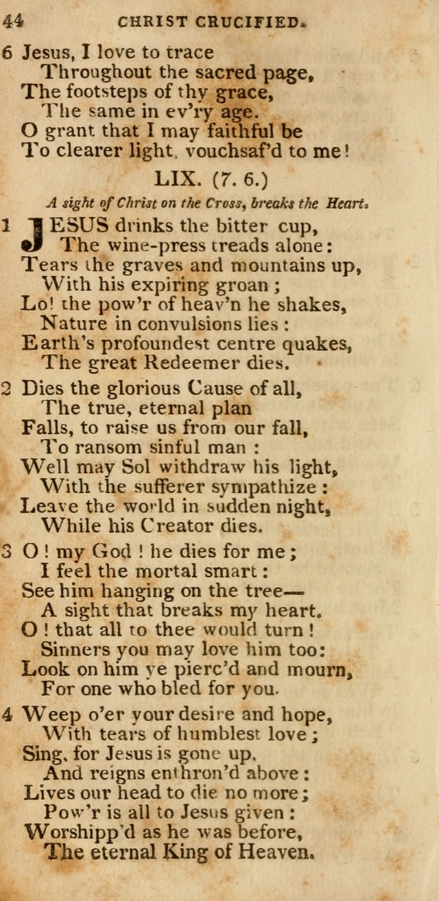 The Cluster of Spiritual Songs, Divine Hymns and Sacred Poems: being chiefly a collection (3rd ed. rev.) page 44