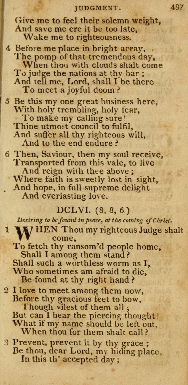 The Cluster of Spiritual Songs, Divine Hymns and Sacred Poems: being chiefly a collection (3rd ed. rev.) page 487