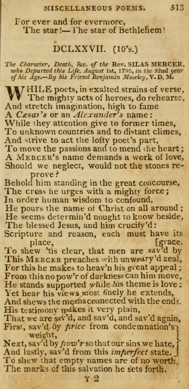 The Cluster of Spiritual Songs, Divine Hymns and Sacred Poems: being chiefly a collection (3rd ed. rev.) page 513