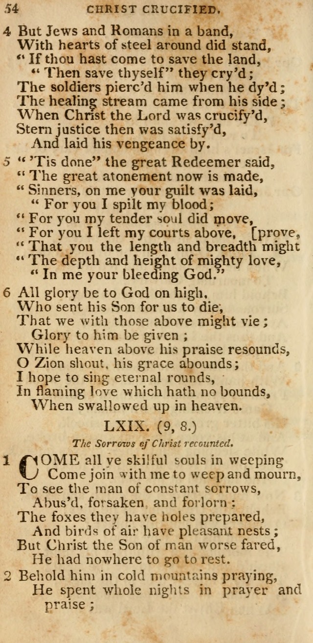 The Cluster of Spiritual Songs, Divine Hymns and Sacred Poems: being chiefly a collection (3rd ed. rev.) page 54