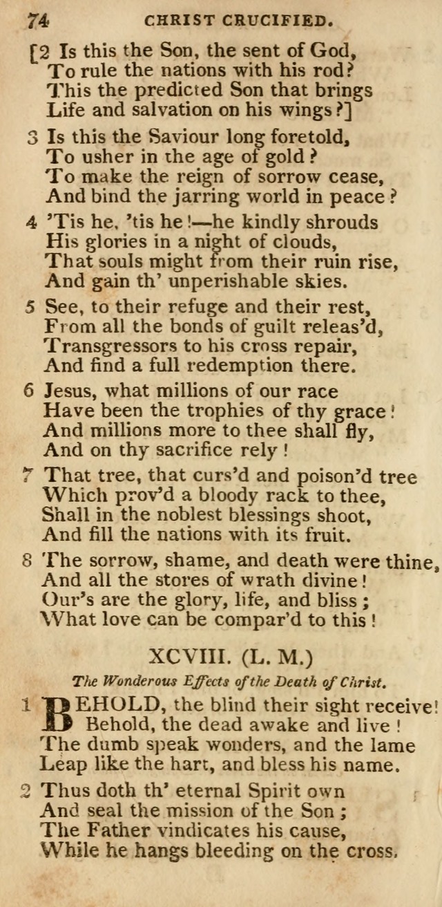 The Cluster of Spiritual Songs, Divine Hymns and Sacred Poems: being chiefly a collection (3rd ed. rev.) page 74