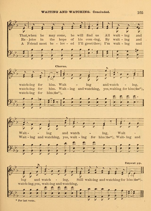 The Christian Sunday School Hymnal: a compilation of choice hymns and tunes for Sunday schools page 105