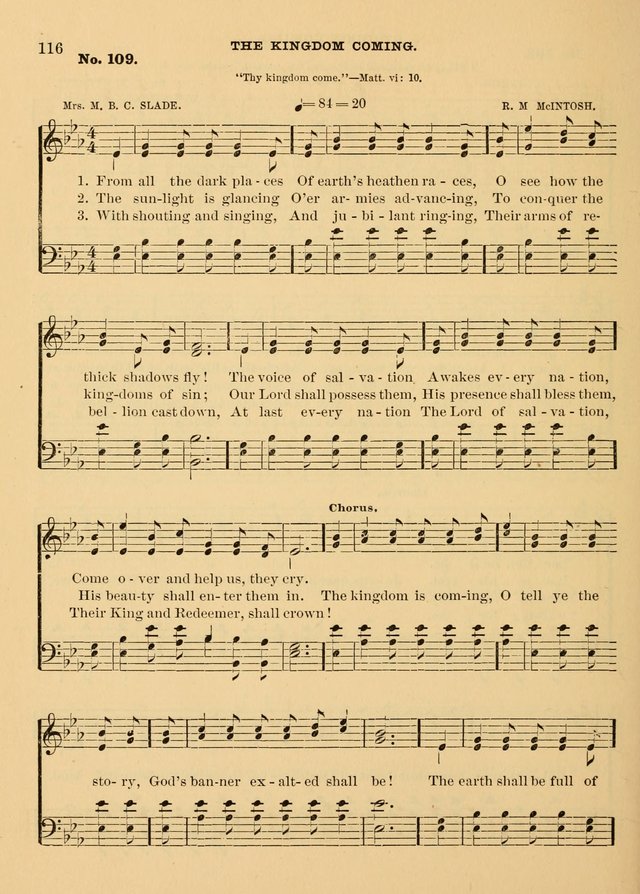The Christian Sunday School Hymnal: a compilation of choice hymns and tunes for Sunday schools page 116