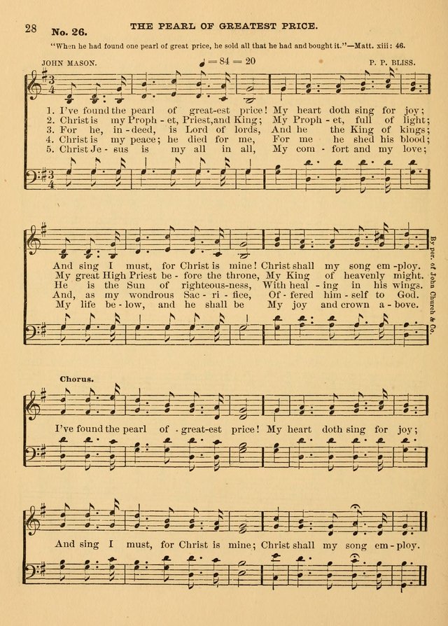 The Christian Sunday School Hymnal: a compilation of choice hymns and tunes for Sunday schools page 28