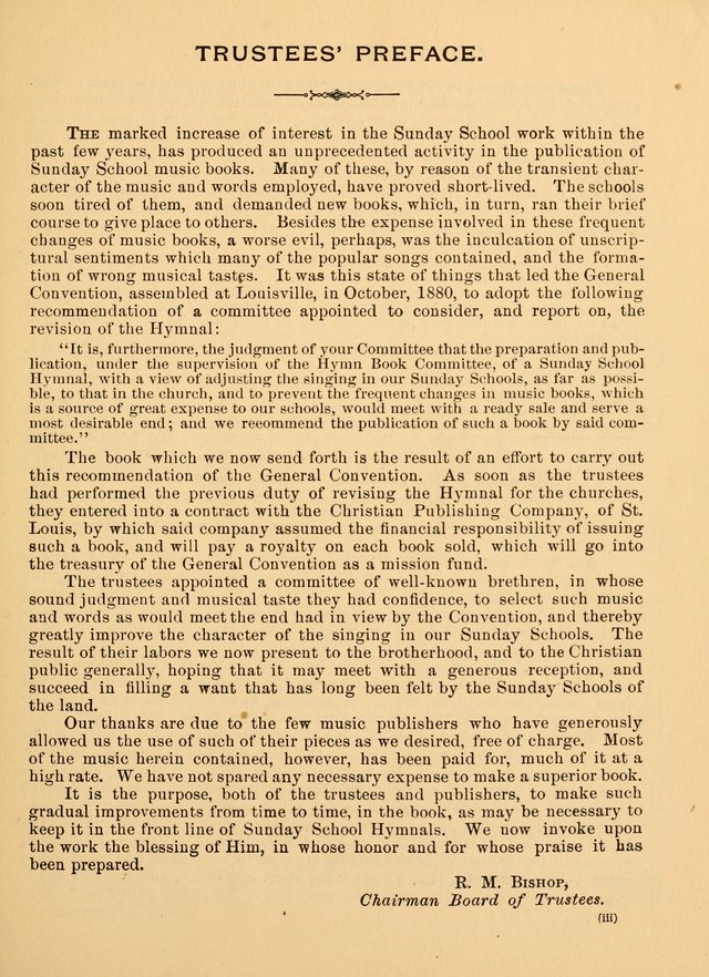 The Christian Sunday School Hymnal: a compilation of choice hymns and tunes for Sunday schools page 3